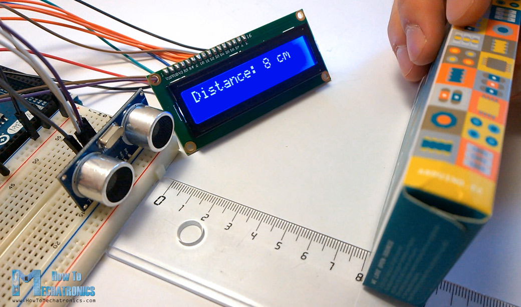 Arduino超声波传感器和LCD显示示例
