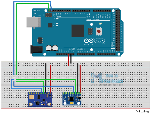 I2C-and-Arduino-Circuit-Schematics