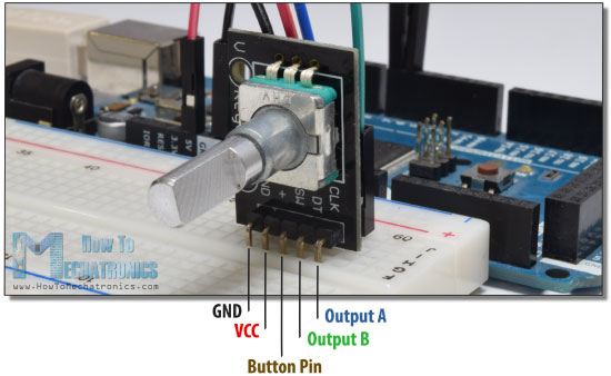 旋转编码器Arduino教程示例
