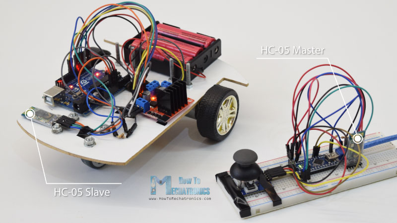 Arduino机器人汽车HC-05蓝牙控制