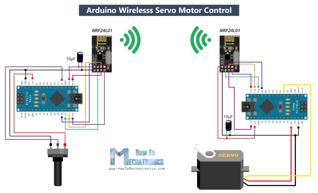 Arduino无线伺服电机控制电路图。png