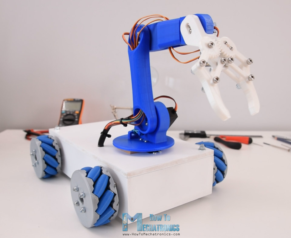 Arduino Mecanum轮子机器人和机器人手臂