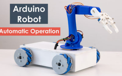 Arduino机器人手臂和机械车轮平台自动操作项目
