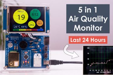 DIY空气质量监测- PM2.5，二氧化碳，VOC，臭氧，温度和嗡嗡Arduino仪表