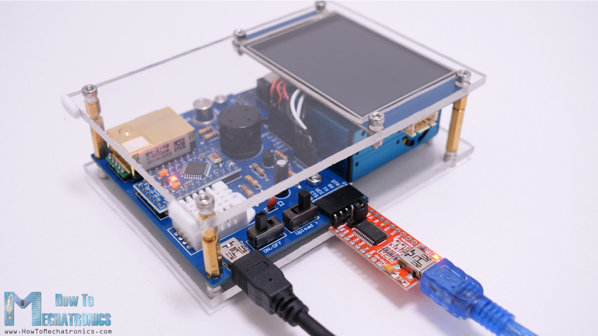 Arduino空气质量监测器编程-使用FTDI上传草图